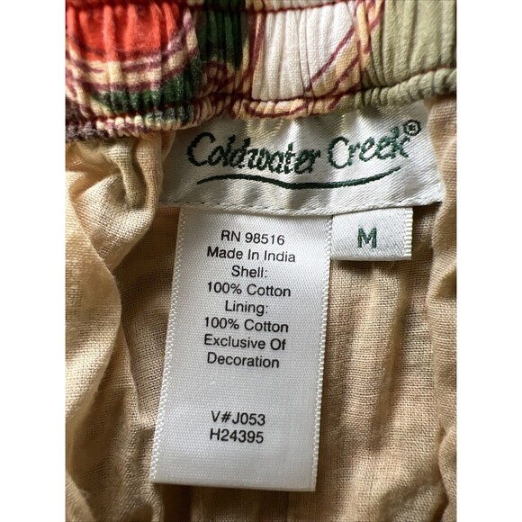 Coldwater Creek Tiered Maxi Skirt Womens Medium Patchwork Gypsy Cottagecore Boho - Picture 5 of 8